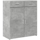  Komoda siva boja betona 80 x 42,5 x 93 cm od konstruiranog drva | shoptok.hr