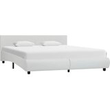  Okvir za krevet od umjetne kože LED bijeli 160 x 200 cm | Eponuda.com