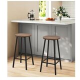 Hanah home mola set 100 - barok black black bar table & stool set (3 pieces) | Eponuda.com