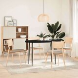 vidaXL Mizna plošča temno rjava 120x60x4 cm trdna hrastovina ovalna | Shoptok.si