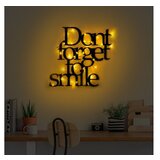 Wallity zidna dekoracija Dont Forget To Smile 183, 67x70cm, Crna | Eponuda.com