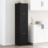 vidaXL Apothecary Cabinet Črni hrast 40x41x174,5 cm Inženirski les | Shoptok.si