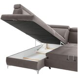 CARRYHOME SEDEŽNA GARNITURA, mikrovlakna rjavosiva | Shoptok.si
