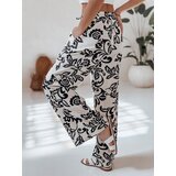 DStreet Spodnie damskie wide leg w kwiaty LOVEGARDEN czarne | Shoptok.si