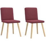 Maison Chic Jedilni stoli - Vzorci stoli 2 kosa vinsko rdeče blago A604, (22032412) | Shoptok.si