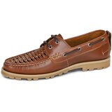 Tommy Hilfiger Mokasini & Jadralni čevlji HILFIGER BRAIDED LTH BOAT SHOE Kostanjeva | Shoptok.si
