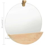  Zidno ogledalo od masivne borovine 35 cm | shoptok.hr