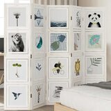 vidaXL Paravan 5-delni bel trden les pavlovnije | Shoptok.si