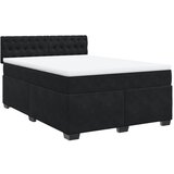 vidaXL Box spring postelja z vzmetnico črna 160x200 cm žamet, (21306552) Cene