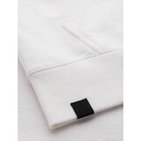 Ombre Men's cotton hoodie with contrasting elements - white | ePonuda.com