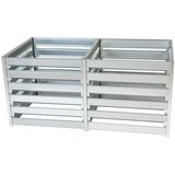 Timbela Kovinski vrtni kompostnik - Kompostnik 182 x 91 x H85 cm / 1408L - M800+M800A, (21922366) Cene