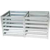 Kovinski vrtni kompostnik - Kompostnik 182 x 91 x H85 cm / 1408L - M800+M800A, (21922366)