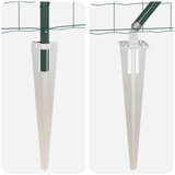Euro ograda s špicama 25 x 1 m Čelik premazan PVC-om Zelena | shoptok.hr