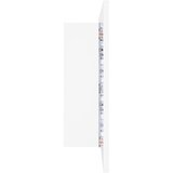  LED kupaonski ormarić s ogledalom bijeli 80x12x45 cm akrilni | shoptok.hr