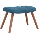  Stolica za ljuljanje s osloncem za noge plava baršunasta | shoptok.hr