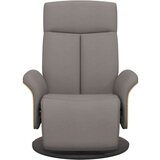 Naslanjač z naslonjalom za noge taupe blago, (20927392) | Shoptok.si