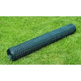 vidaXL Žična ograja pocinkana s PVC oblogo 25x0,75 m zelena | Shoptok.si