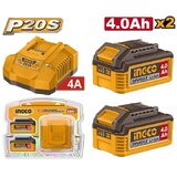 Ingco Set baterije i punjača FBCPK2013E 2x4/0Ah SUPER | ePonuda.com