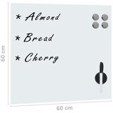  Zidna magnetna ploča od stakla 60 x 60 cm | shoptok.hr