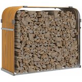  Držač za cjepanice izgledom drva 120x45x100 cm pocinčani čelik | shoptok.hr