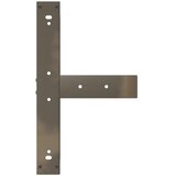  Noge za barski stol T-oblika 2 kom Crne 60x35x(110-111) cm Čelik | shoptok.hr