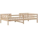 vidaXL Posteljni okvir 75x190 cm trdna borovina | Shoptok.si