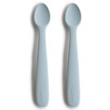 Mushie Silicone Feeding Spoons žlička Powder Blue 2 kos | Shoptok.si