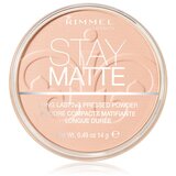 Rimmel London Stay Matte dolgoobstojen kompakten puder 14 g odtenek 002 Pink Blossom Cene