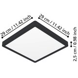 Eglo 901304-LED plafonsko svetlo fueva LED/13W/230V 2700/4000/6500K 29x29cm crna | Eponuda.com