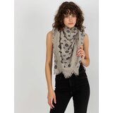 Fashion Hunters Women's scarf with print - gray Cene