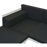 vidaXL 5-dijelna vrtna garnitura od aluminija i tekstilena crna | shoptok.hr