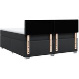  s oprugama i madracem crni 200x200 cm od umjetne kože | shoptok.hr