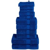 vidaXL Komplet brisač iz bombaža 12-delni modra 600 gsm 100 % bombaž Cene