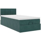 vidaXL okvir kreveta s madraca tamnozeleni 90x200cm baršunasti | shoptok.hr