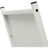 vidaXL Stalak za drva bijela 69,5x35x81 cm hladno valjani čelik | shoptok.hr