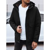 DStreet Kurtka męska przejściowa z kapturem czarna | Shoptok.si