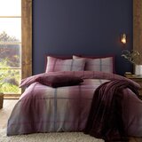 Catherine Lansfield Temno rožnata podaljšana flanelna posteljnina za zakonsko posteljo 230x220 cm Melrose Tweed Check – | Shoptok.si