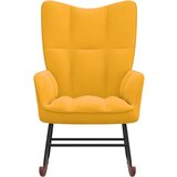  Stolica za ljuljanje boja senfa baršunasta | shoptok.hr