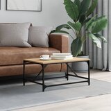 vidaXL Stolić za kavu boja hrasta 75x50x35 cm konstruirano drvo Cijene