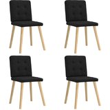 vidaXL Jedilni stoli 4 kosi črno blago | Shoptok.si