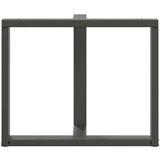  Noge za jedilno mizo v obliki črke T, 2 kosa, antracitne, 90x35x(72-73) cm, jeklo | Shoptok.si
