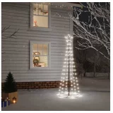  Novoletna jelka stožec 108 hladno belih LED lučk 70x180 cm