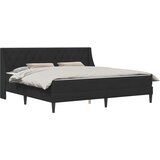  Okvir kreveta s madracem s uzglavljem Crna 180 x 200 cm Baršun | shoptok.hr