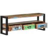 TV ormarić 120 x 30 x 45 cm od masivnog obnovljenog drva | shoptok.hr