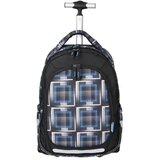 Spirit Spirit: Trolley Črna šolska torba, nahrbtnik z modrimi vzorci | Shoptok.si