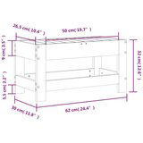  Vrtni tabure 62 x 30 x 32 cm od impregnirane borovine | shoptok.hr