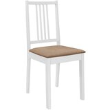 Maison Chic Jedilni stoli - Vzorci stoli z blazinami 4 kosi trden les beli A1508, (22031070) Cene