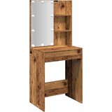  Toaletni stolić s LED svjetlima boja staro drvo 60x40x140 cm | shoptok.hr