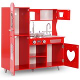  Dječja kuhinja za igru MDF 84 x 31 x 89 cm crvena | Eponuda.ba
