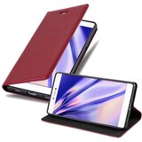 Cadorabo Ohišje, združljivo z Huawei P8 v rdeče jabolko - Zaščitni ovitek z magnetnim zapiranjem, stoječo funkcijo in režo za kartice, (20560804) | Shoptok.si
